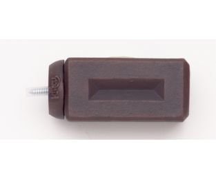 Beveled Brick Finial With Plug - 777 - Rust